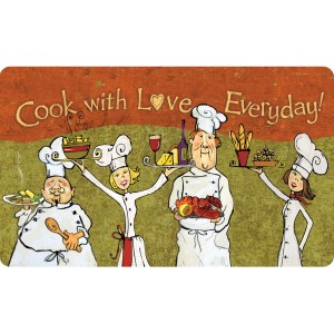 Fleur De Lis Living Ann Cook with Love Everyday Kitchen Mat FDLL1402